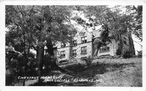 J42/ Parkville Missouri RPPC Postcard c1952 Park College Chestnut Dorm 128