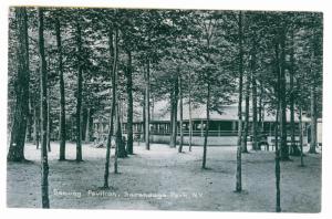 Sacandaga Park to Fayetteville, New York 1906 used, Dancing Pavillion, markings