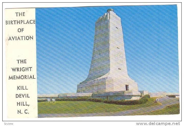 The Wright Memorial Monument, Kill Devil Hill, North Carolina, 40-60s