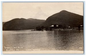 c1910's Sabbath Day Point Bloomer Mt. View Lake George NY RPPC Photo Postcard 