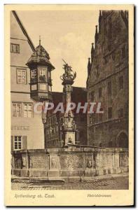 Old Postcard Rothenburg ob Laub