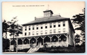 OLD ORCHARD BEACH, Maine ME ~ THE LOOKOUT HOTEL c1940s  Postcard