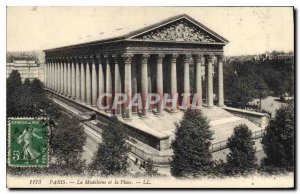 Postcard Old Paris La Madeleine and Place