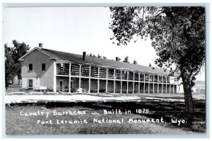 Cavalry Barracks Fort Laramie National Monument Wyoming WY RPPC Photo Postcard