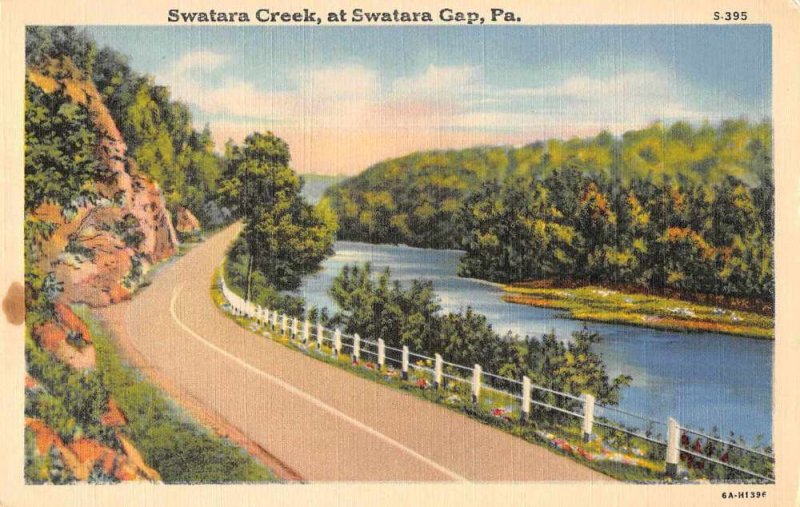 Swatara Gap Pennsylvania Swatara Creek Road Scenic Vintage Postcard JF686648