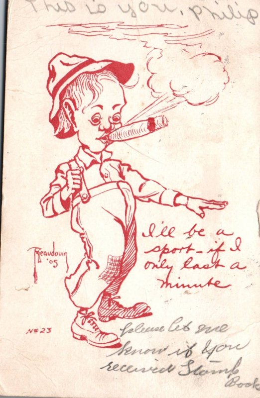 Man Smoking a Cigar BIN