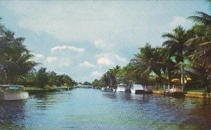 Florida Fort Lauderdale Picturesque Waterways Peacefully Wind Through The Ven...