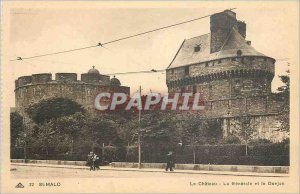Old Postcard St Malo Chateau La Generale and Dungeon