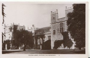 Dorset Postcard - Milton Abbey - Outside The Refectory - Real Photo - Ref TZ1308