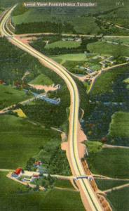 PA - Pennsylvania Turnpike. Aerial View