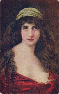 Gypsy, Roma, Beautiful Woman, Zigeunerin, 1910's, Hair, Earrings, Pretty Girl