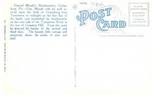 Pennsylvania Gettysburgh Gen. Meade's Headquarters