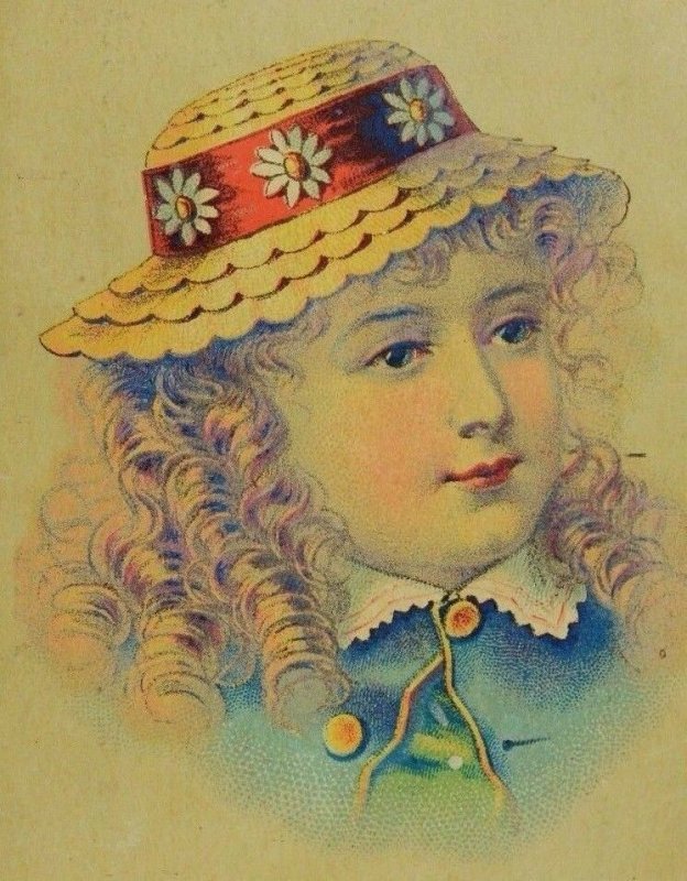 1879 L. L Levy Fancy Goods Real & Imitation Hair Goods Lovely Girl Curls P67