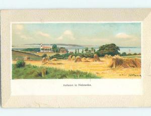 Divided-Back Signed HAYSTACKS ON FARM state of Nebraska HM6689