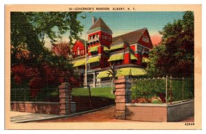 Vintage Governor's Mansion, Albany, NY Postcard