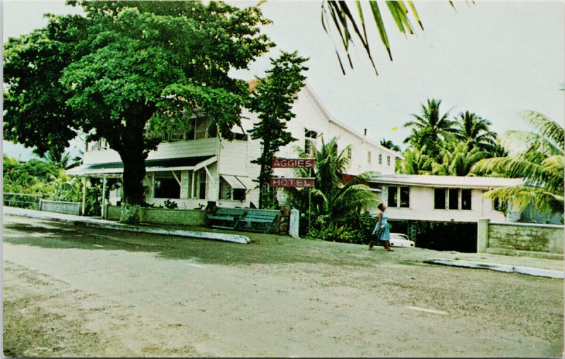 Aggie Grey's Hotel Apia Western Samoa Aggie's Unused Vintage Postcard F56