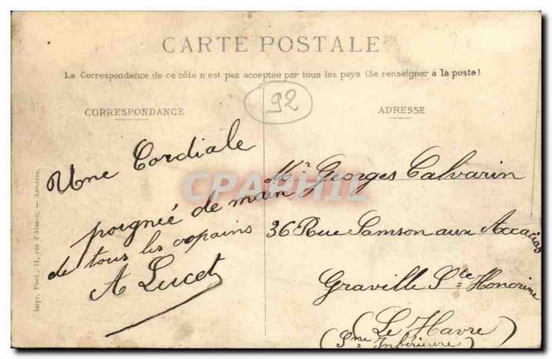 Postcard Old Boulevard Richard Wallace Puteaux