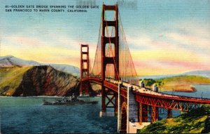 California San Francisco The Golden Gate Bridge