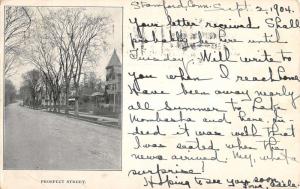 Stamford Connecticut Prospect Street Scene Antique Postcard K101926