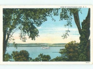 W-border LAKE SCENE Chautauqua Lake - Near Jamestown New York NY AE4726