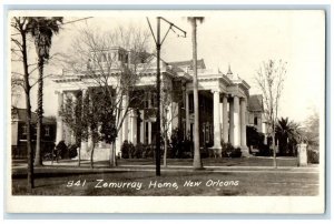c1918 Zemuray Home Residence View New Orleans Louisiana LA RPPC Photo Postcard