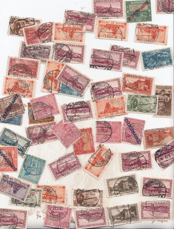 Saargebiet 52 x German Stamp Collection Bundle