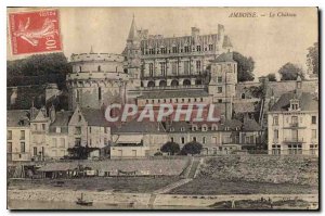 Postcard Old Amboise Chateau