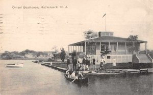 Hackensack New Jersey Oritani Boathouse Vintage Postcard JH230425