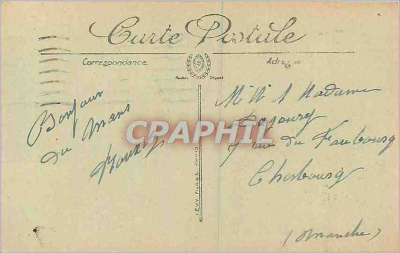 Old Postcard Le Mans Perspective Tunnel