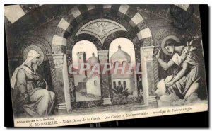 Postcard Old Marseille Our Lady of the Guard at the Annunciation 'Chevel mosa...