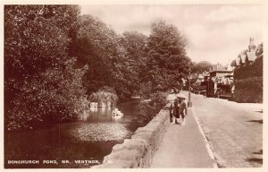 L234 England Bonchurch Pond Nr Ventnor I W RPPC vintage postcard