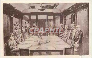 Old Postcard Signaure armistice Miltiaria