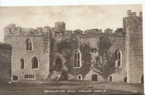 Shropshire Postcard - Banqueting Hall - Ludlow Castle - Ref 893A