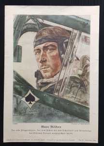 GERMAN WW2 ORIGINAL THIRD 3rd REICH WILLRICH A5 SIZED VDA CARD PRINT MOLDERS