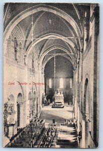 Lund Scania Sweden Postcard Interior of the Cathedral 1908 Antique Posted