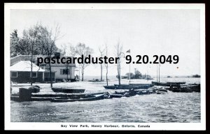 h3645 - HONEY HARBOR Ontario Postcard 1940s Bay View Park