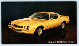 Auto Advertising 1978 CHEVROLET CAMARO Z28 Sport Coupe - Sports Car Postcard