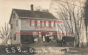 MA, North Swanson, Massachusetts, RPPC, ES Burt Store, Photo