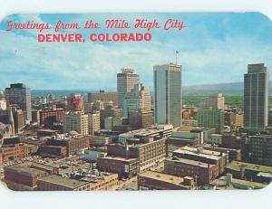 Pre-1980 GREETINGS FROM POSTCARD Denver Colorado CO ho5755