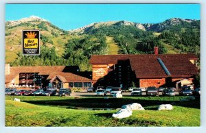 JACKSON, WY Wyoming~ THE INN at Jackson Hole  c1970s Cars Roadside  Postcard