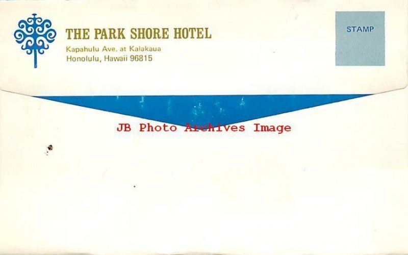 HI, Honolulu, Hawaii, Park Shore Hotel, Exterior View, Beach Front Scene