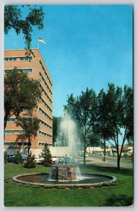 Madison Wisconsin~Oscar F Mayer Memorial Fountain~Vintage Postcard