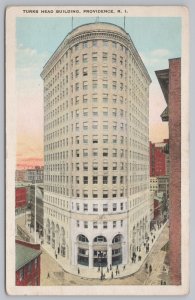State View~Turks Head Building Providence Rhode Island~Vintage Postcard