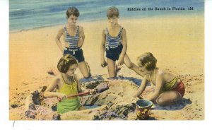 Swimming/Bathing - Kiddies on the Beach in Florida