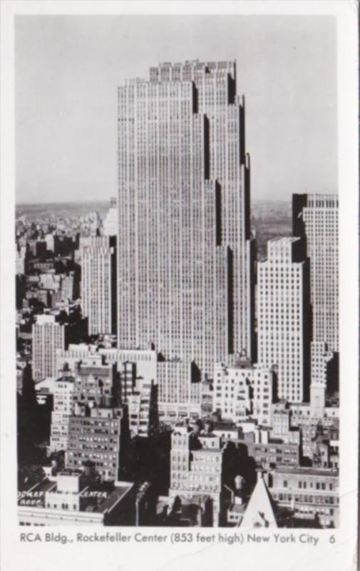 New York City R C A Building Rockefeller Center 1951 Real Photo