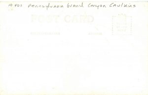 1940s Pennsylvania Grand Canyon Caulkins PA RPPC Postcard 25-11576