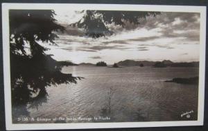 A Glimpse Of The Inside Passage To Alaska RPPC Sehallerers S130