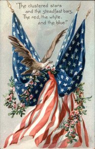 Tuck Decoration Day Civil War American Flag Eagle Patriotic c1910 Postcard