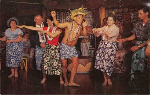 Shelter Island BALI HAI Hula Dancers San Diego Tiki Bar c1950s Vintage Postcard