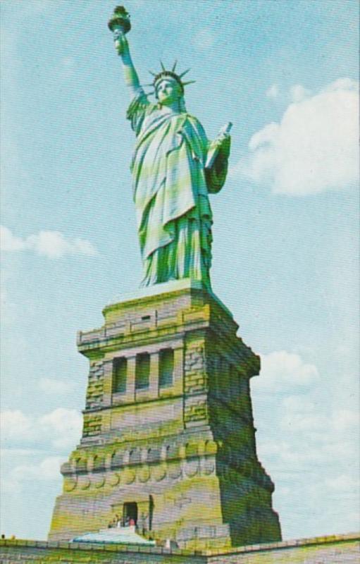 New York City Statue Of Liberty By Night